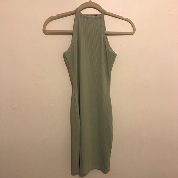light green bodycon dress